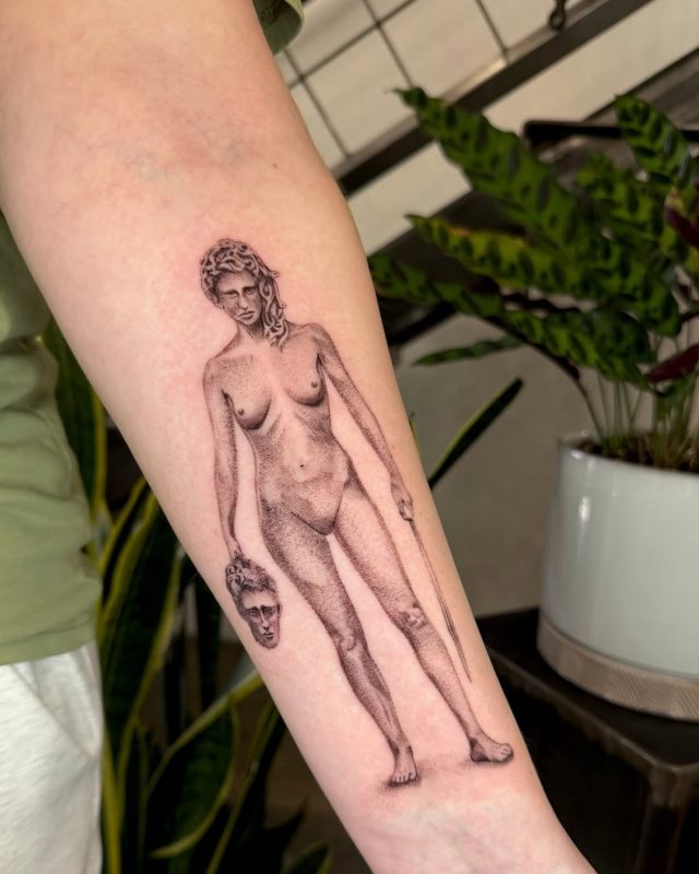 Classical Dotwork Figure