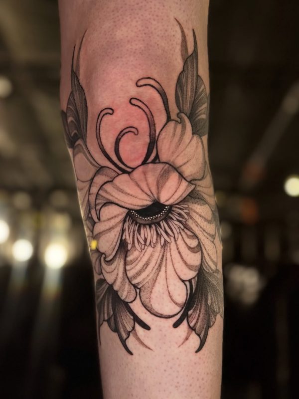 Black Gray Flower