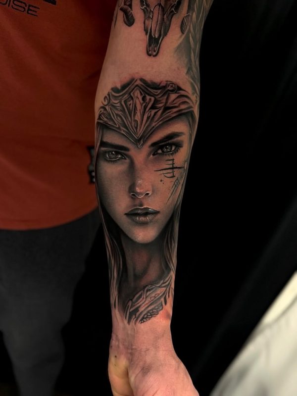Warrior Woman Portrait