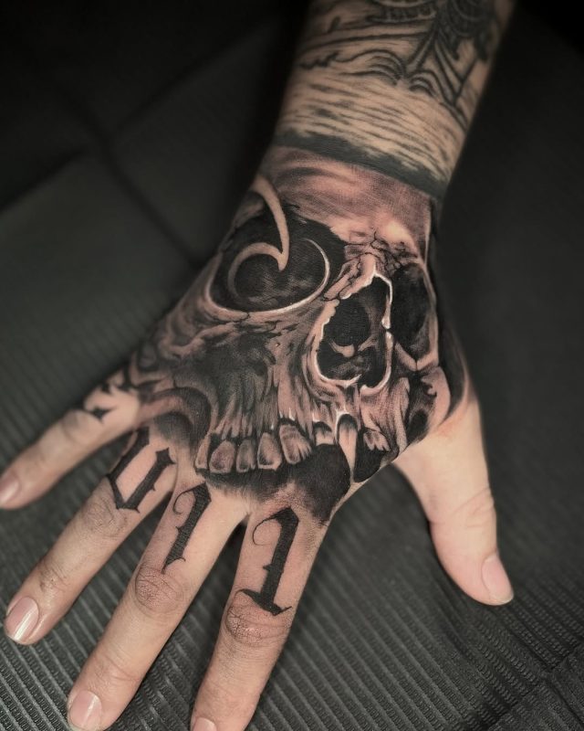 Skull Hand Tattoo