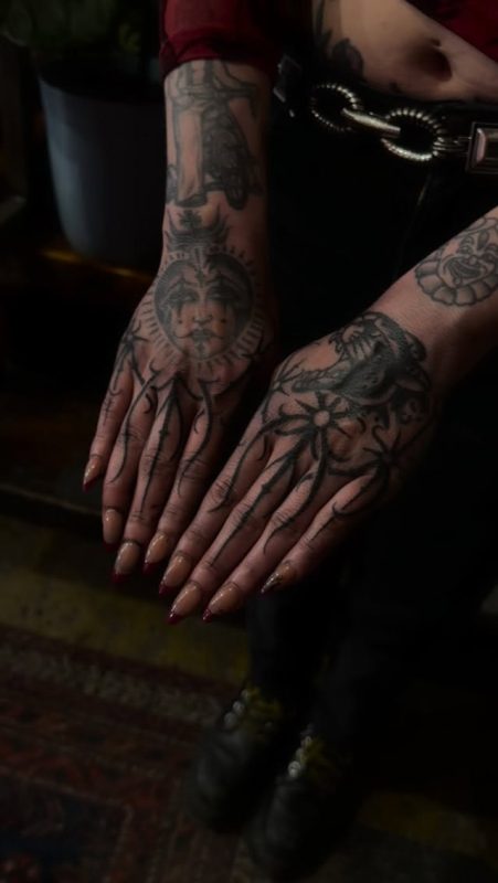 Blackwork Hand Art