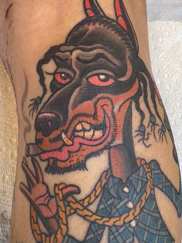 Smoking Dog