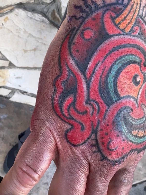 Colorful Demon Face