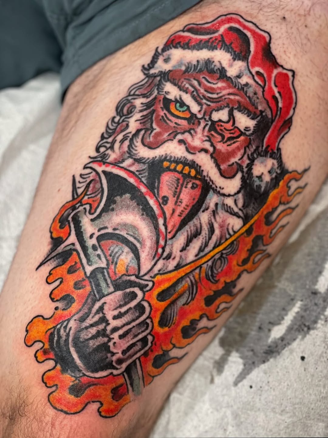 Fiery Santa Axe
