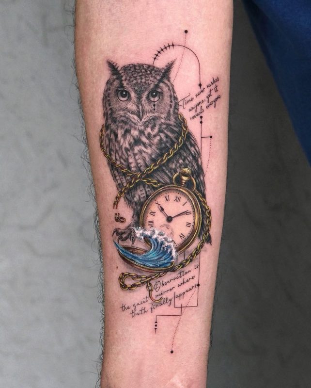 Owl Pocketwatch