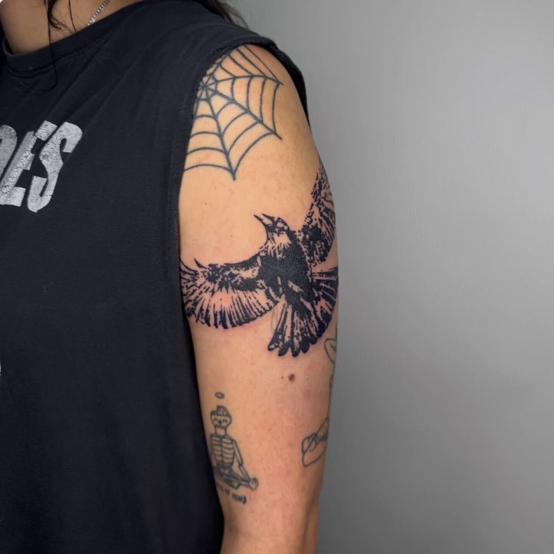 Blackwork Bird