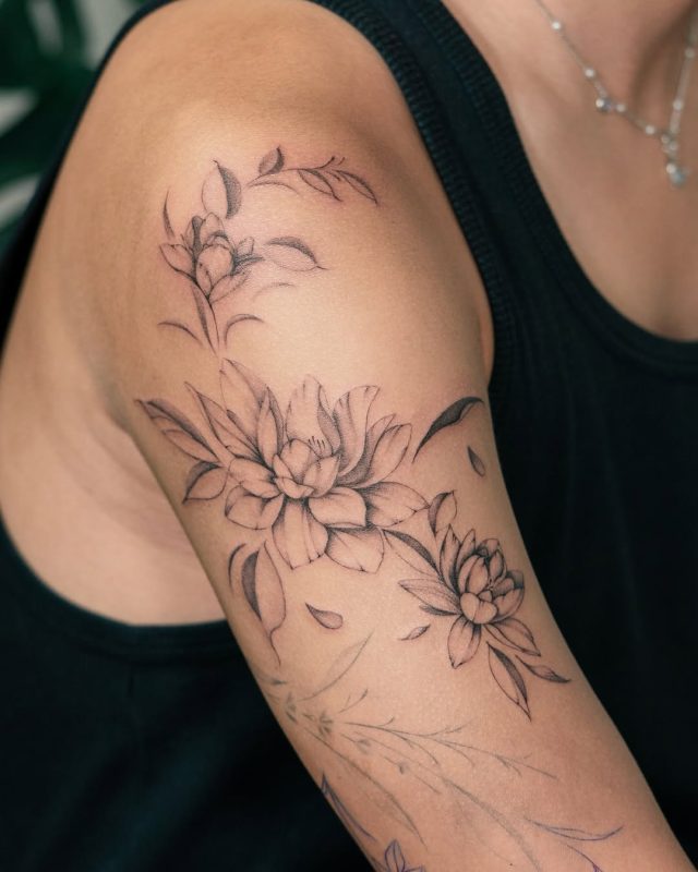 Floral Fine Line