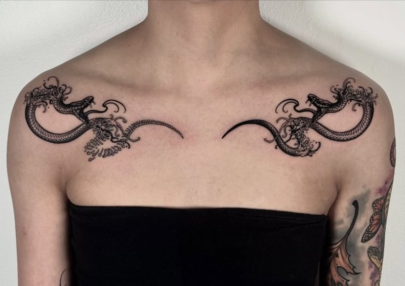 Twin Dragon Shoulders