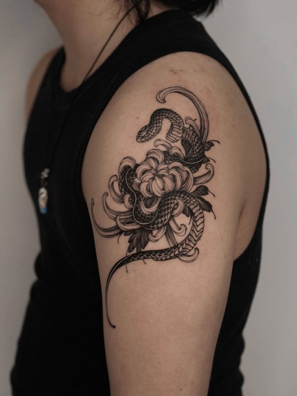 Snake and Flower