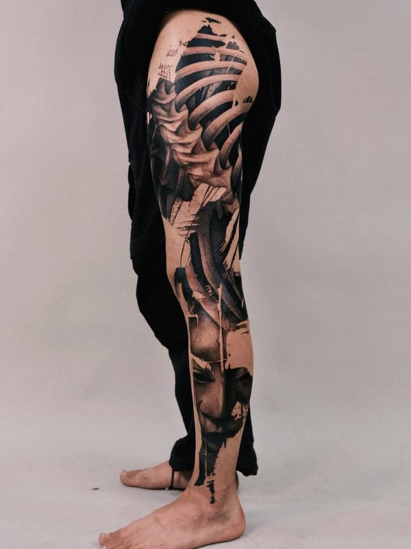 Abstract Leg Sleeve