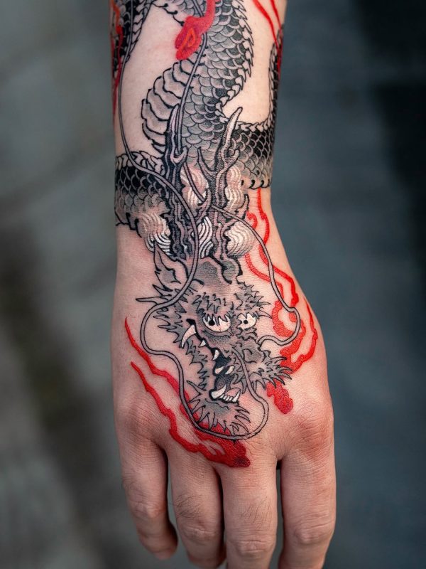 Dragon Hand Tattoo