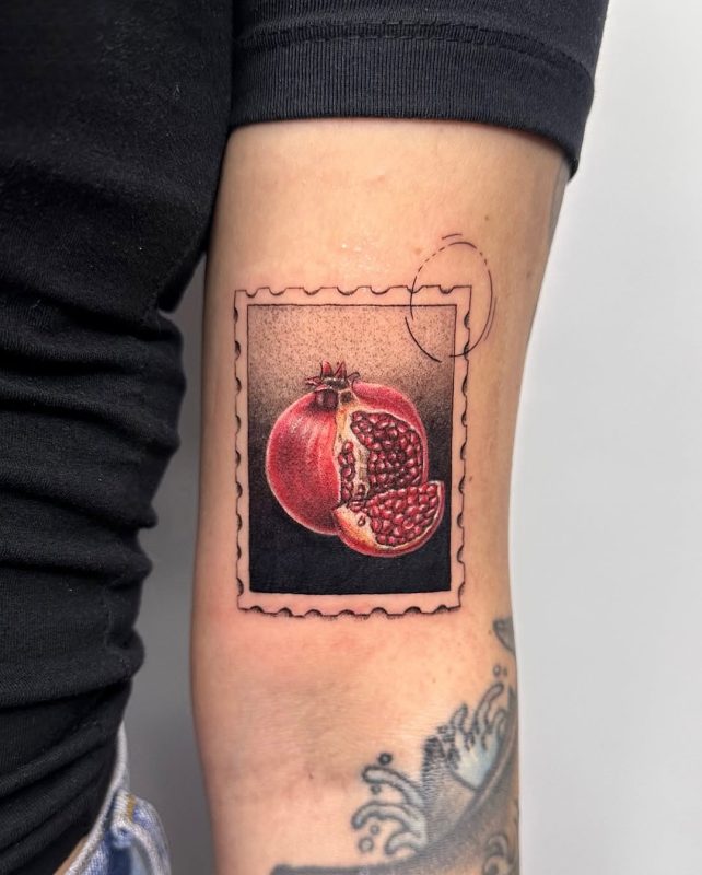 Pomegranate Stamp