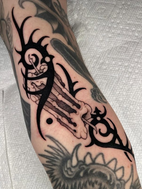 Blackwork Abstract