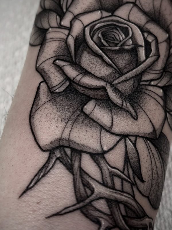 Black Gray Rose