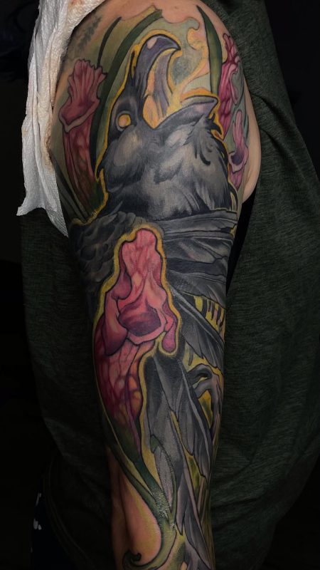 Neo Traditional Raven