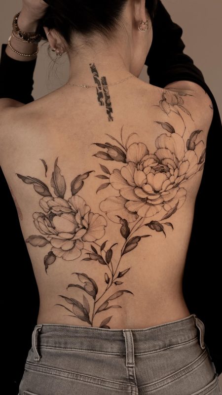 Floral Backpiece