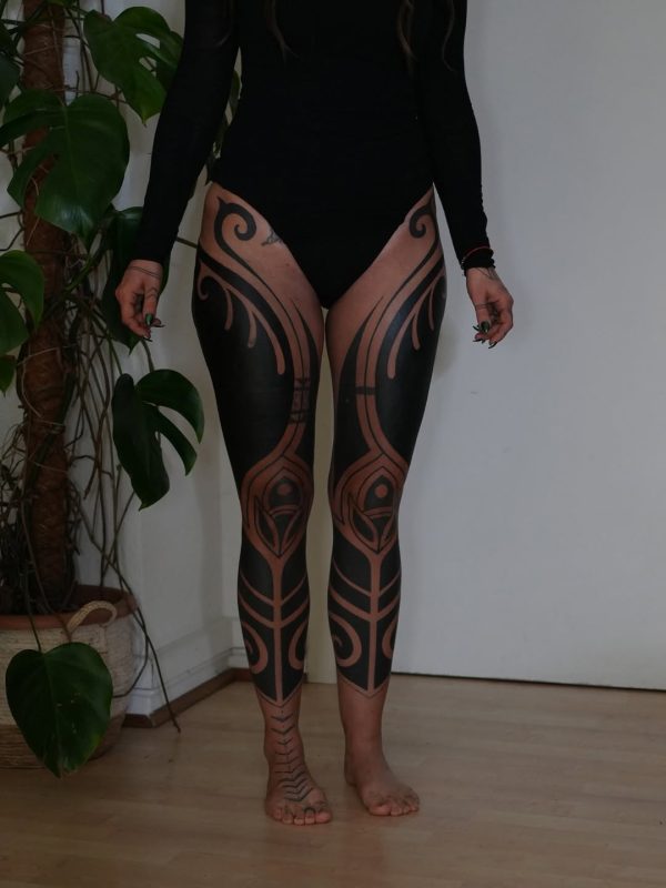 Bold Polynesian Legs
