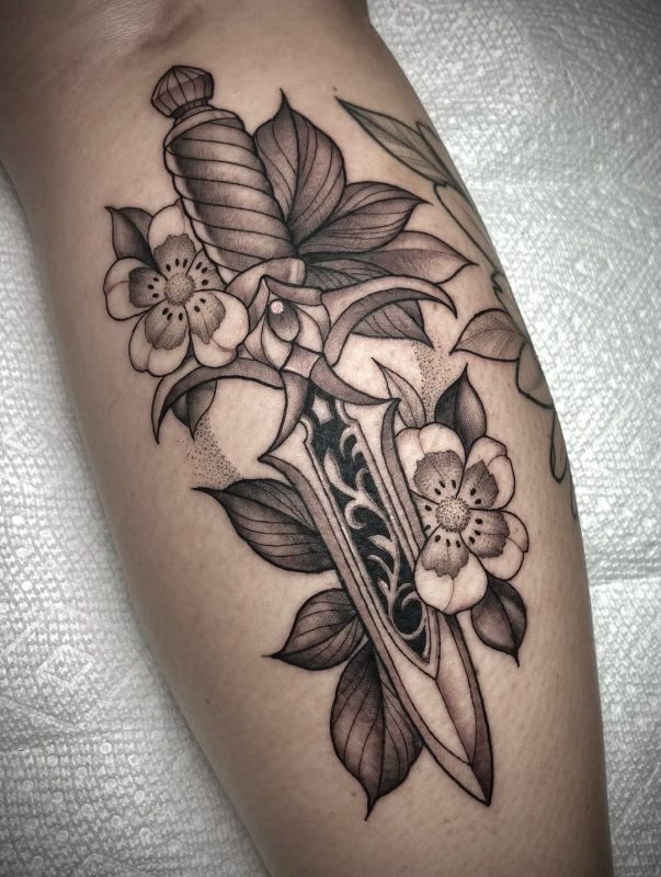 Floral dagger