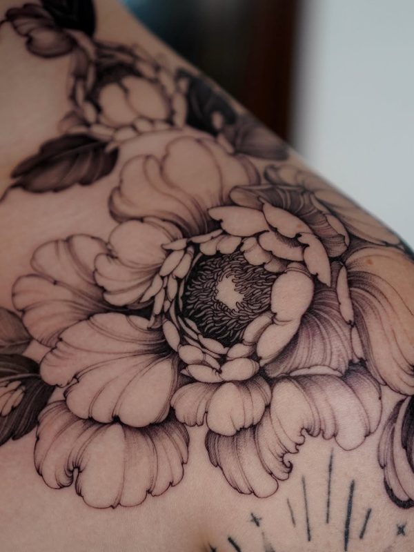 Floral Shoulder Piece