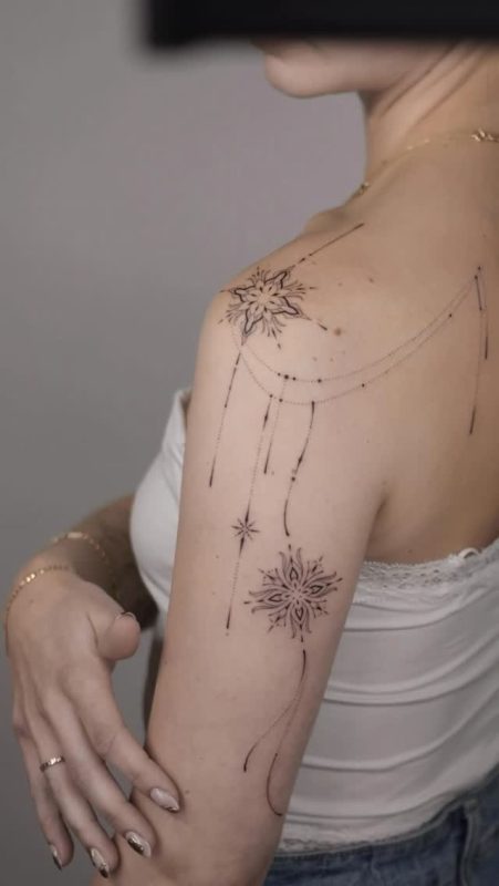 Delicate Floral Lines