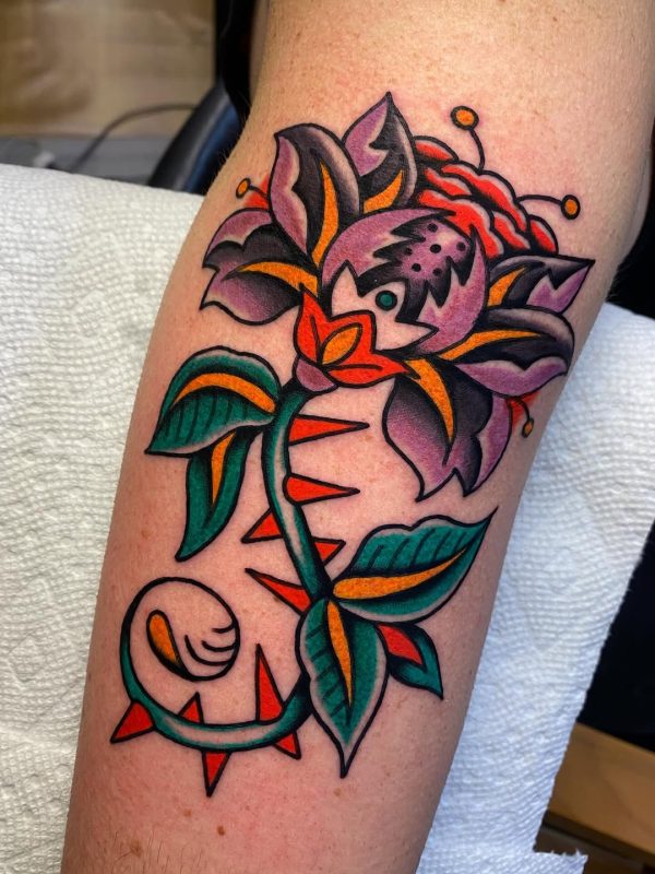 Colorful Thorned Flower