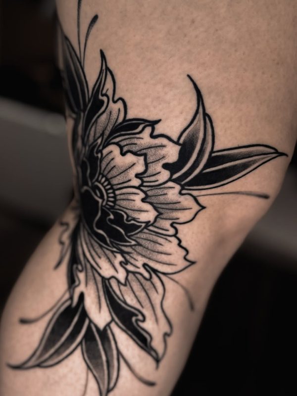 Blackwork Flower