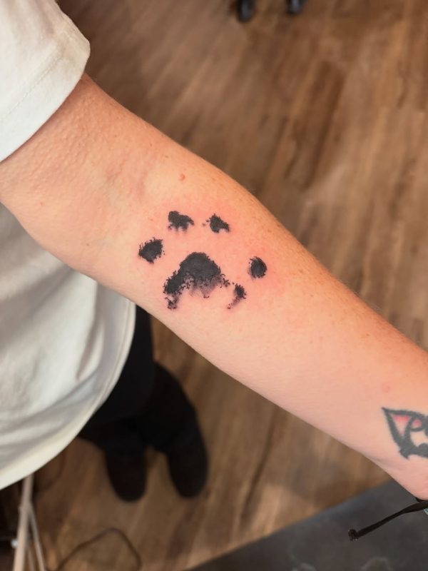 Black Paw Print