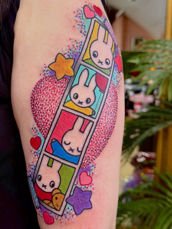Colorful Bunny Panels