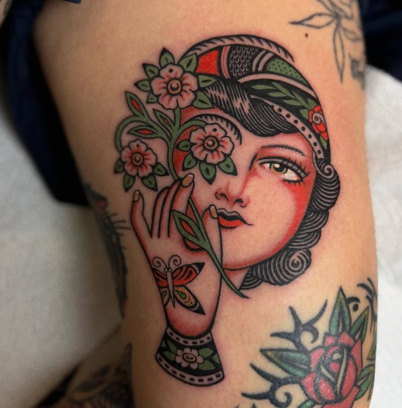 Floral Lady Portrait