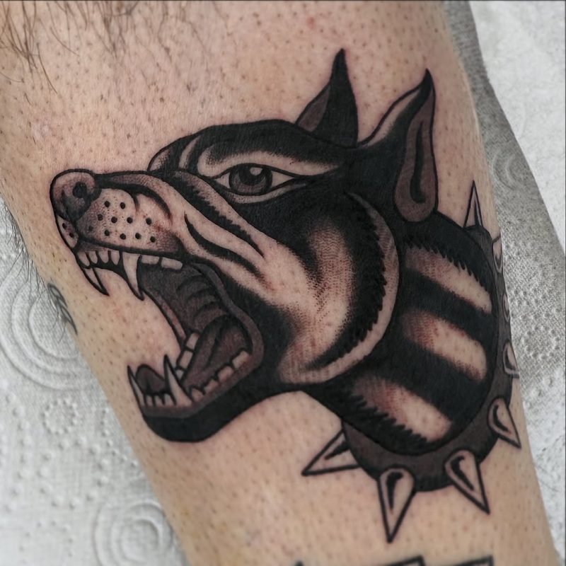 Angry Dog Head