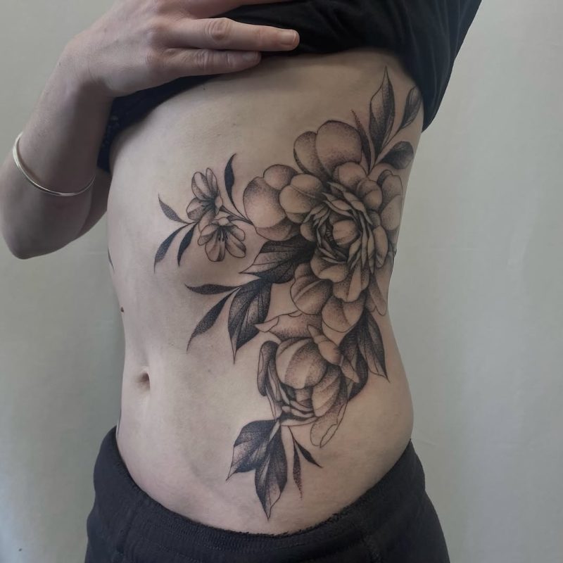 Floral Rib Piece
