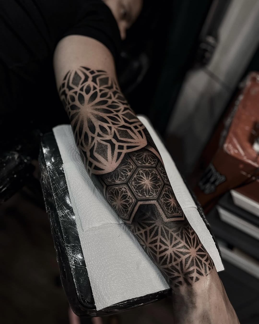 Geometric Blackwork Sleeve