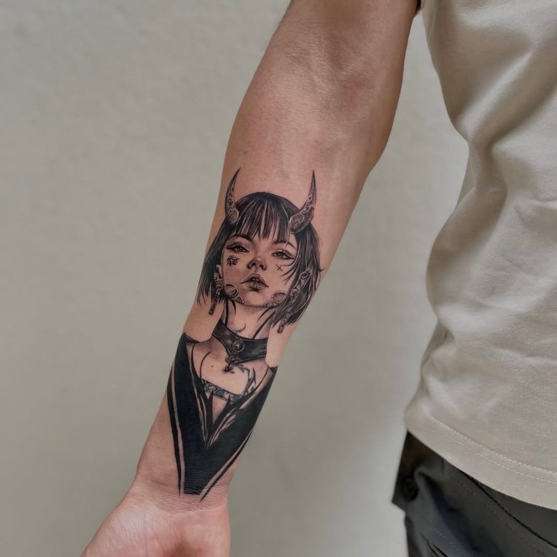 Demon Girl Portrait