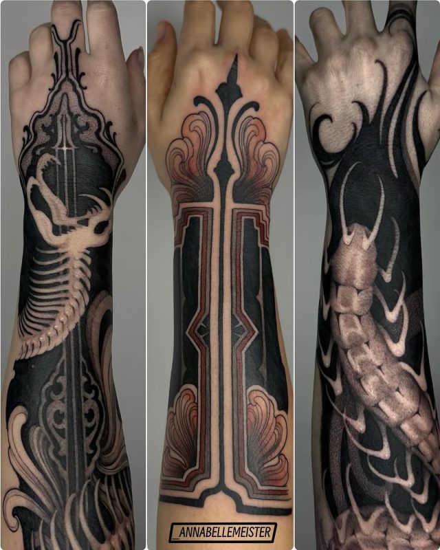 Blackwork Hand Designs