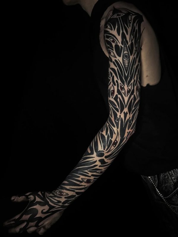 Blackwork Eye Sleeve