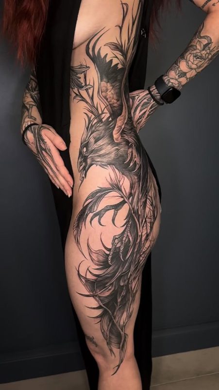Black Gray Phoenix