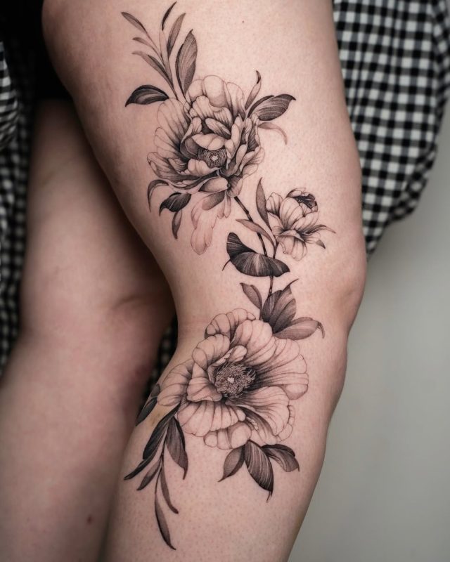 Floral Thigh Piece