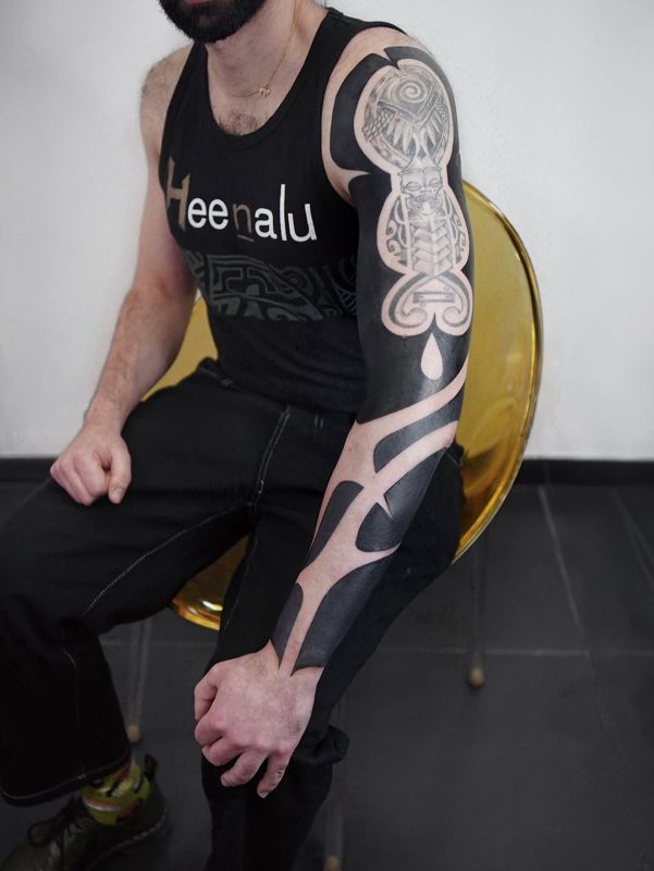 Polynesian Blackwork Sleeve