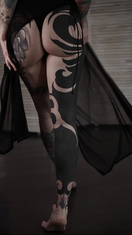 Blackwork Leg Sleeve