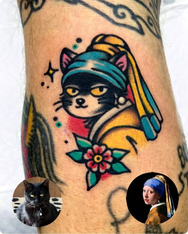 Cat with Pearl