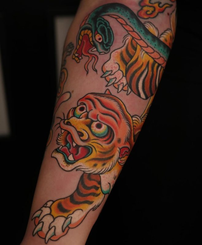 Tiger and Snake