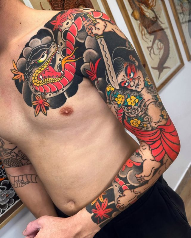 Japanese Warrior Sleeve