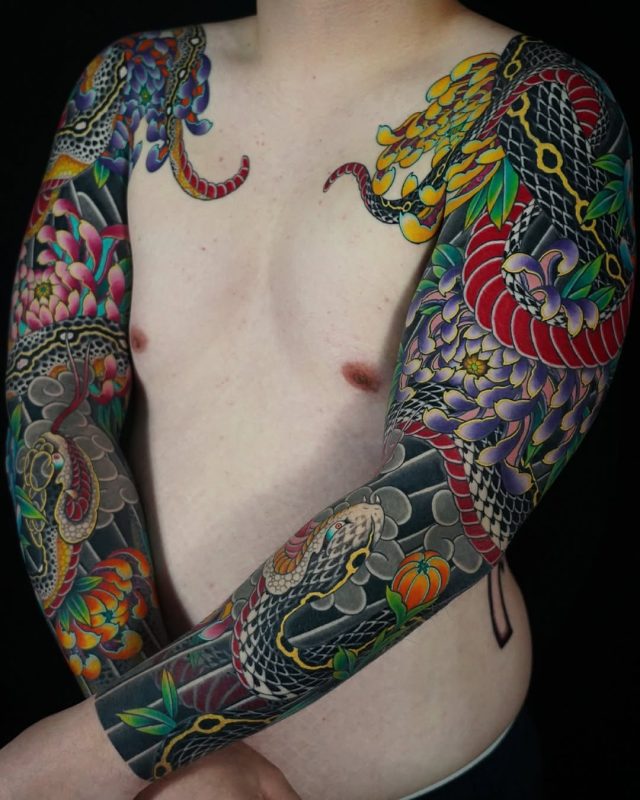 Japanese Snake Sleeve