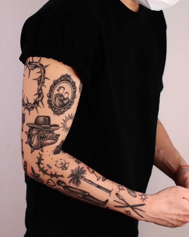 Black & Gray Sleeve