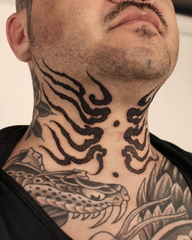 Abstract Neck Flames
