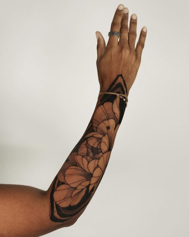 Blackwork Floral