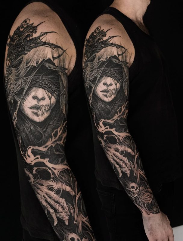 Blindfolded Grim Reaper
