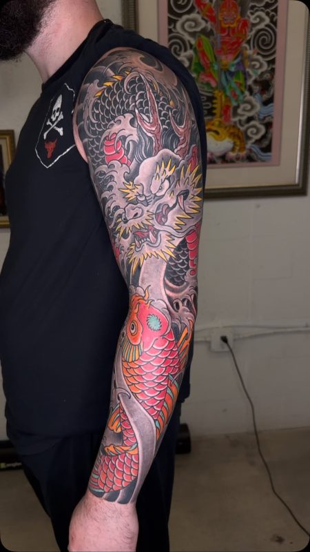 Dragon Koi Sleeve