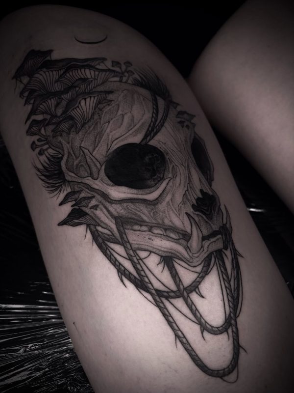 Skull with Rope