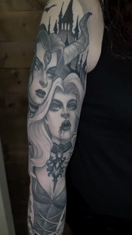Gothic Vampire Sleeve
